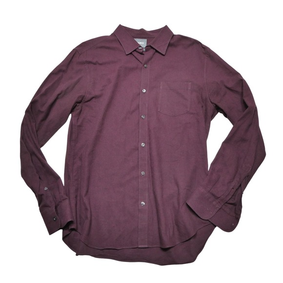 Bonobos Other - Bonobos Shirt Mens Large Purple Solid Long Sleeve Button Up Slim Fit Casual